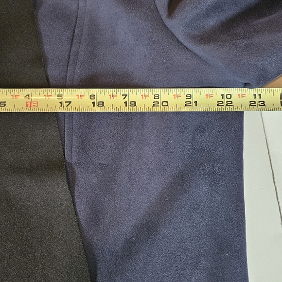 Chicos Suede Feel Blazer Jacket navy black lapel open front SZ12 - Picture 10 of 10